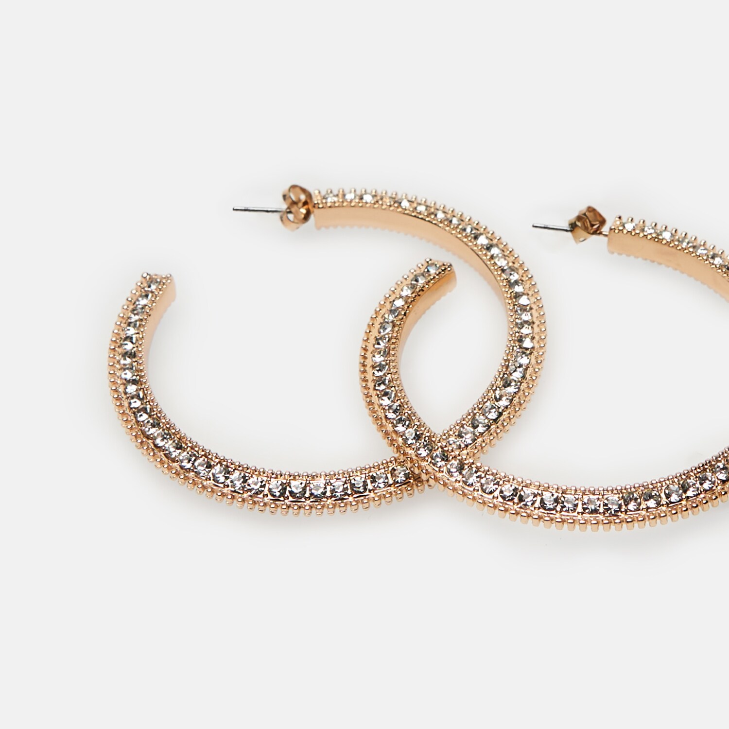 Lesklé kruhové náušnice