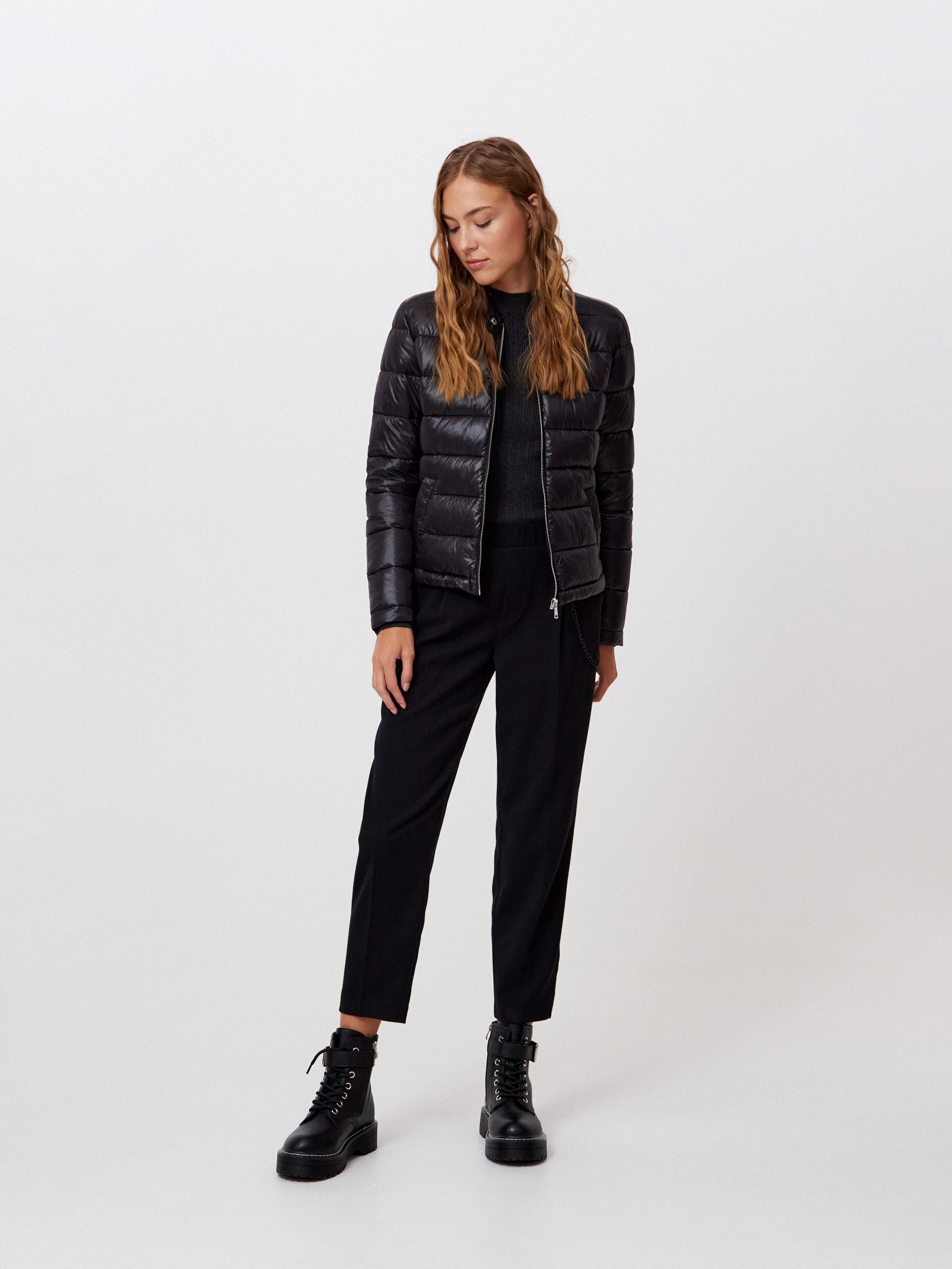 Prešívaná pufovaná bunda