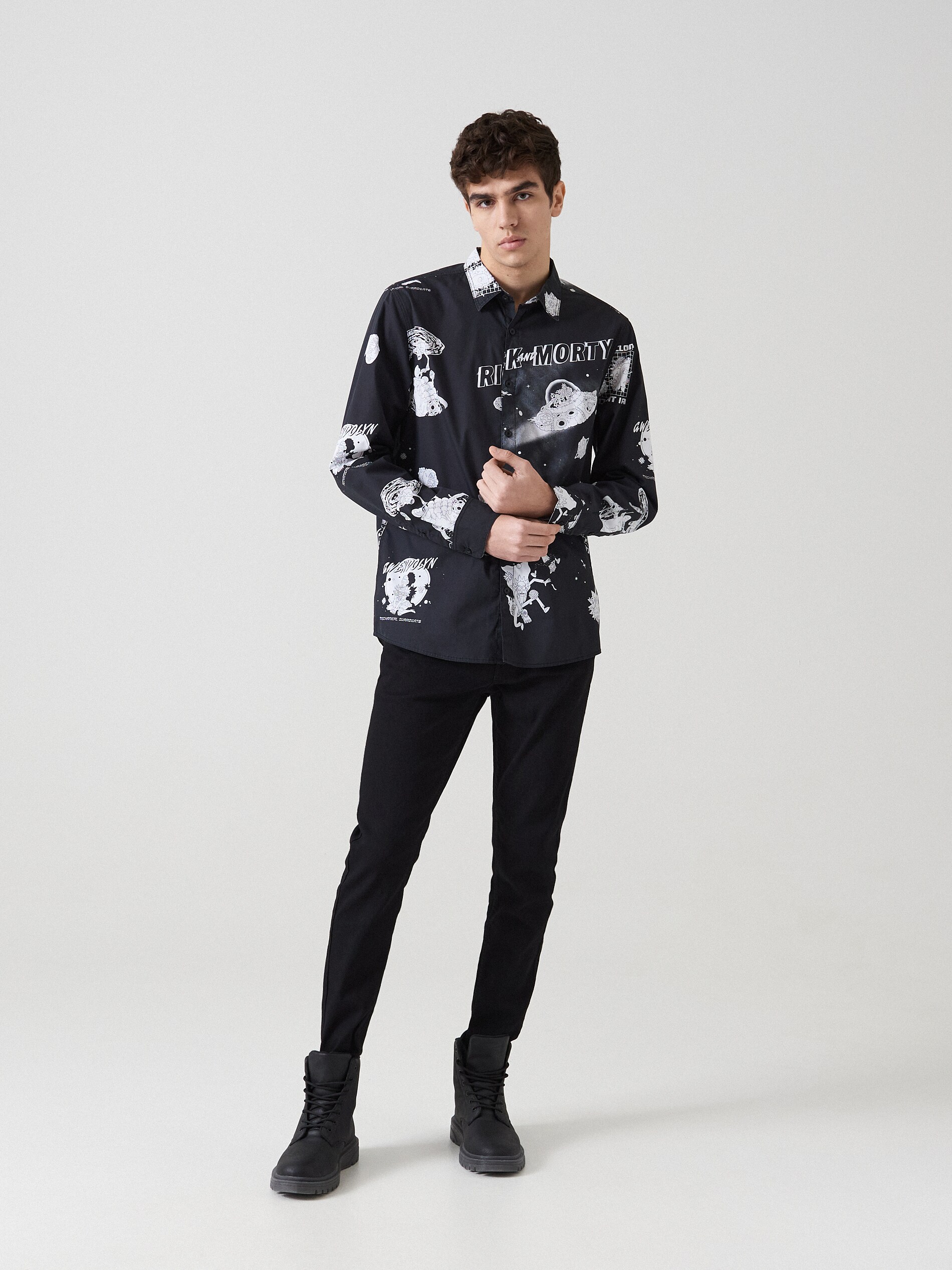 Košeľa s potlačou Rick&Morty