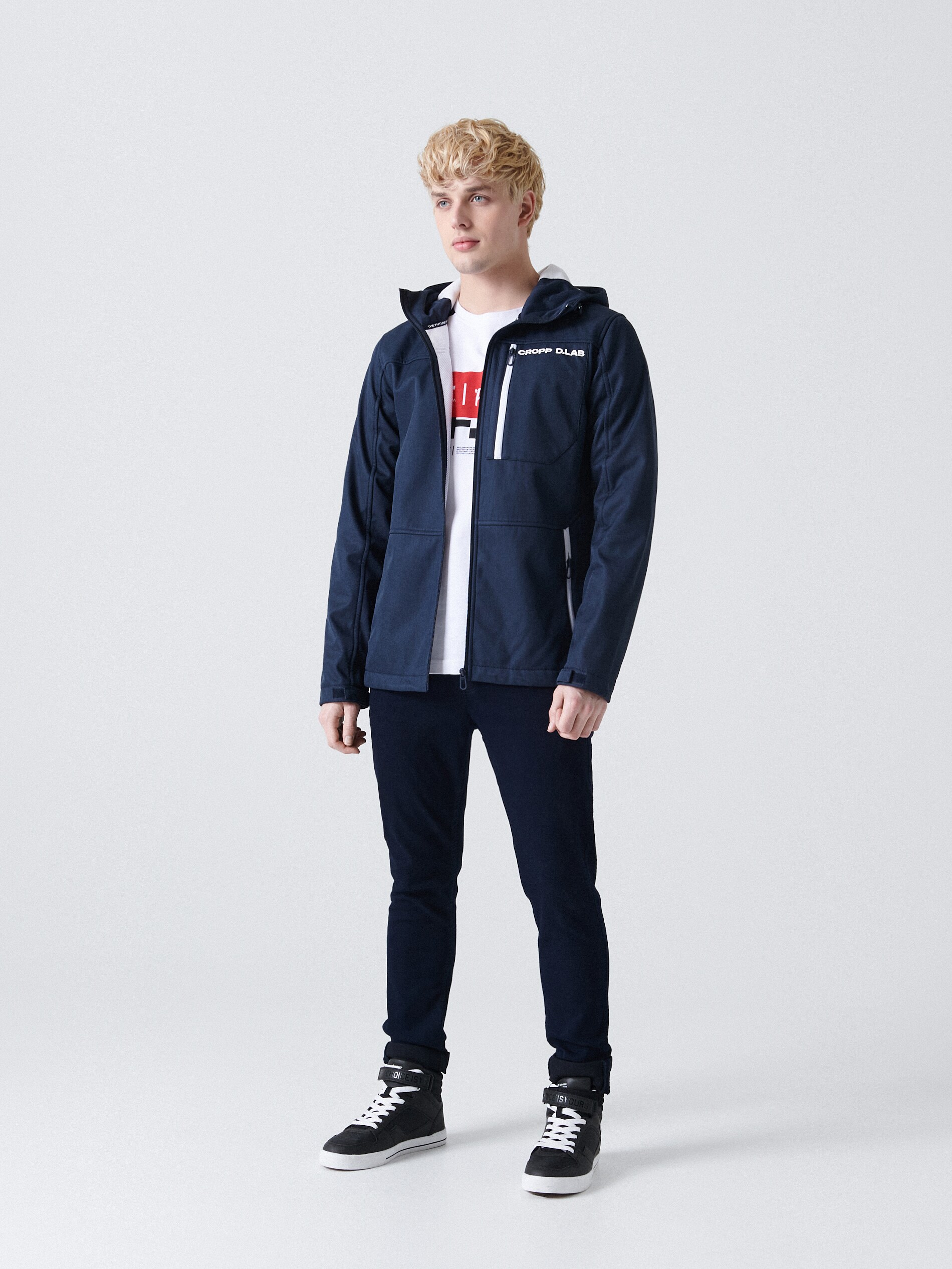 Softshellová mikina s kapucňou