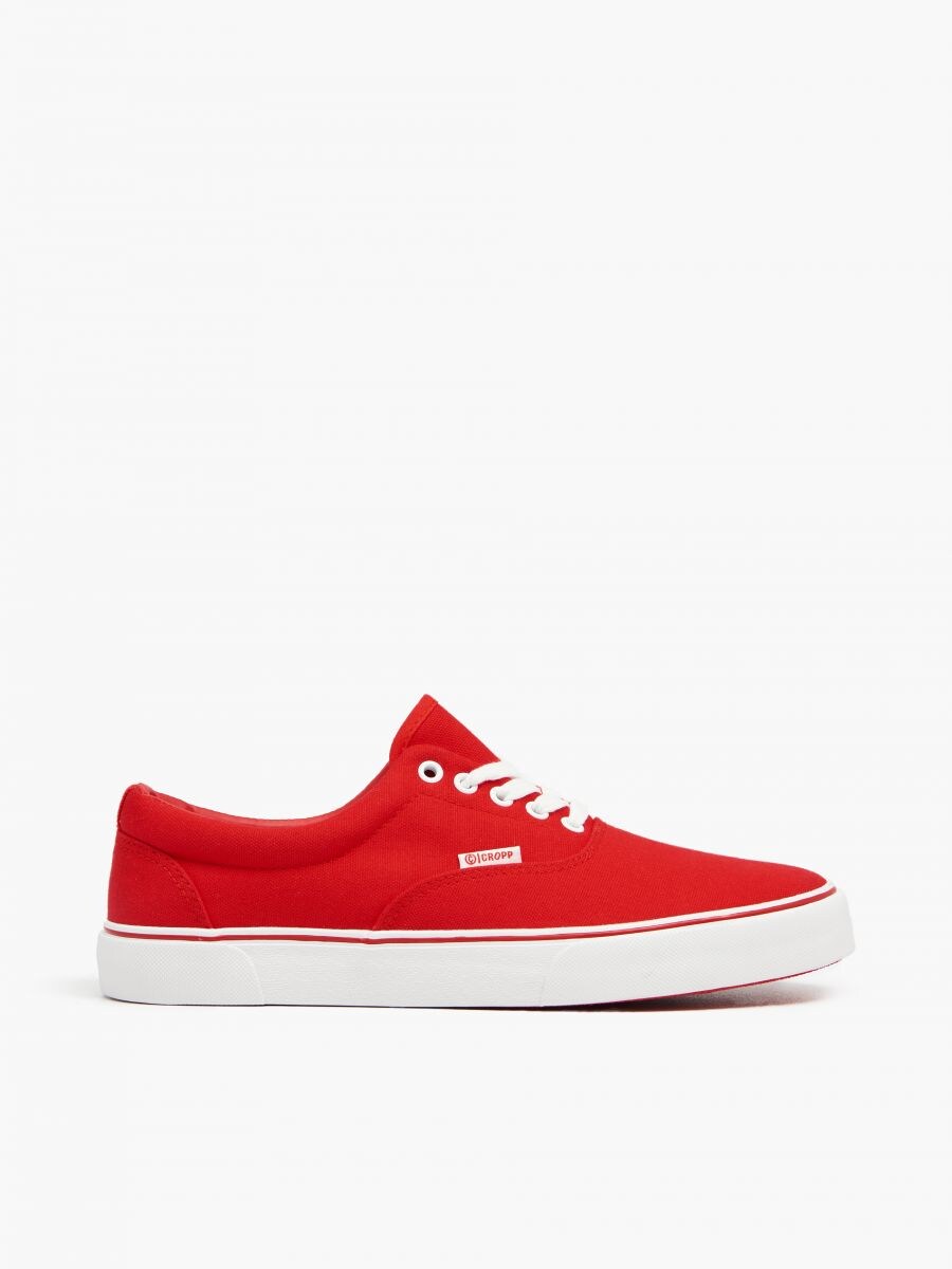 red plain vans