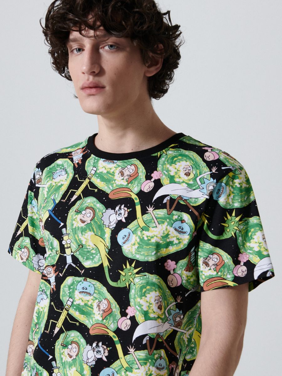 rick and morty t shirt cropp