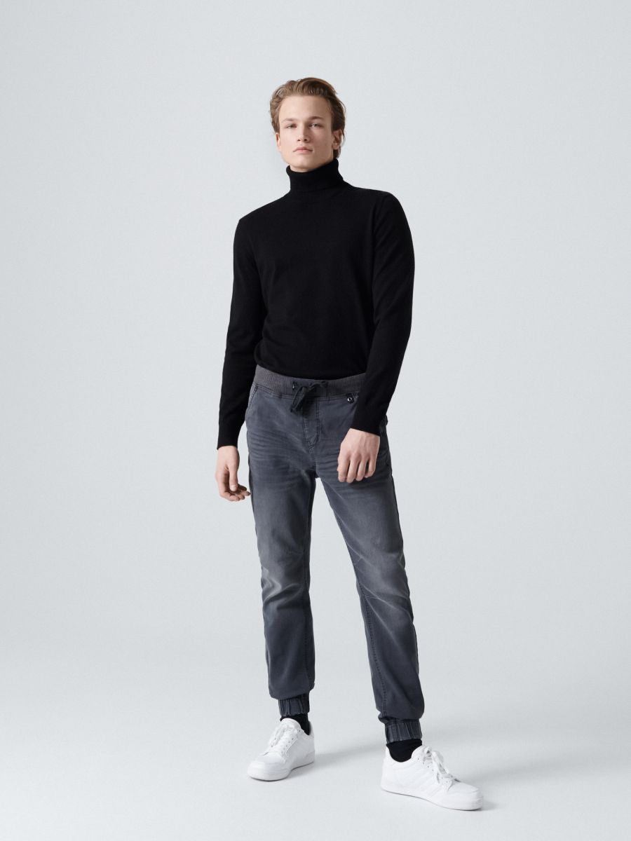 mock neck poncho