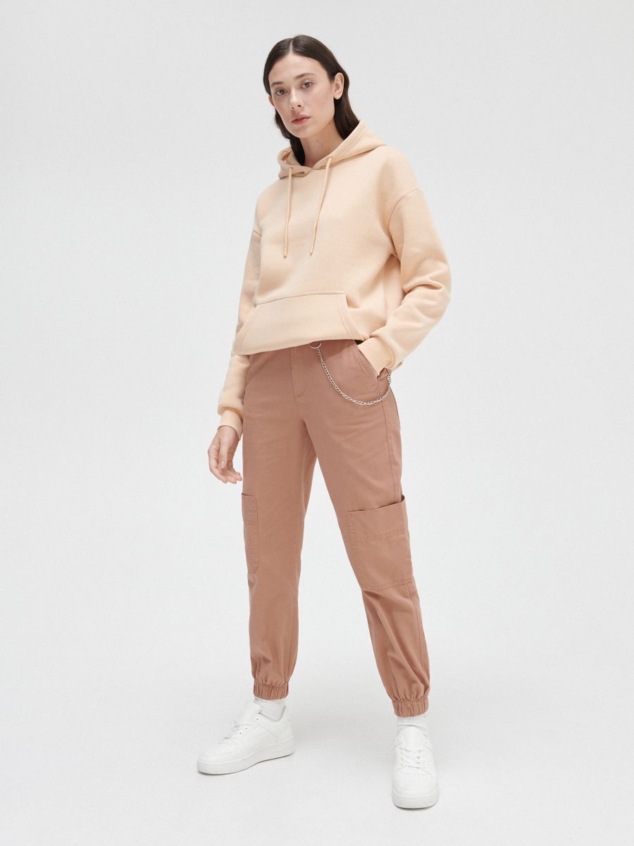 Ladies` trousers \u0026 chain, CROPP, 8573G-82X