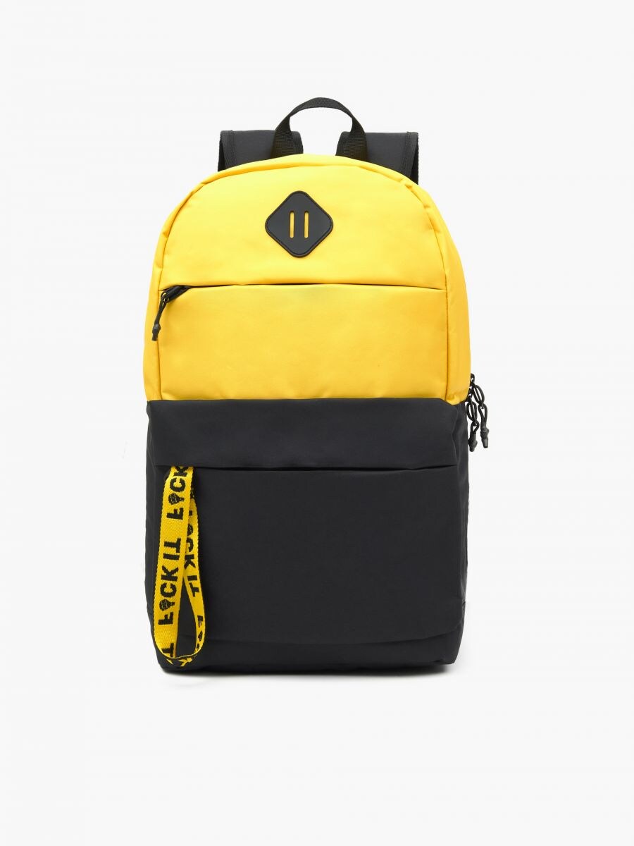 mens yellow backpack
