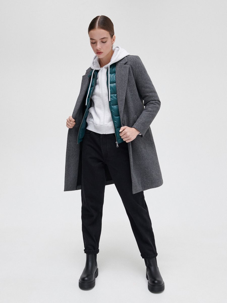 Ladies dark grey coat Clearance