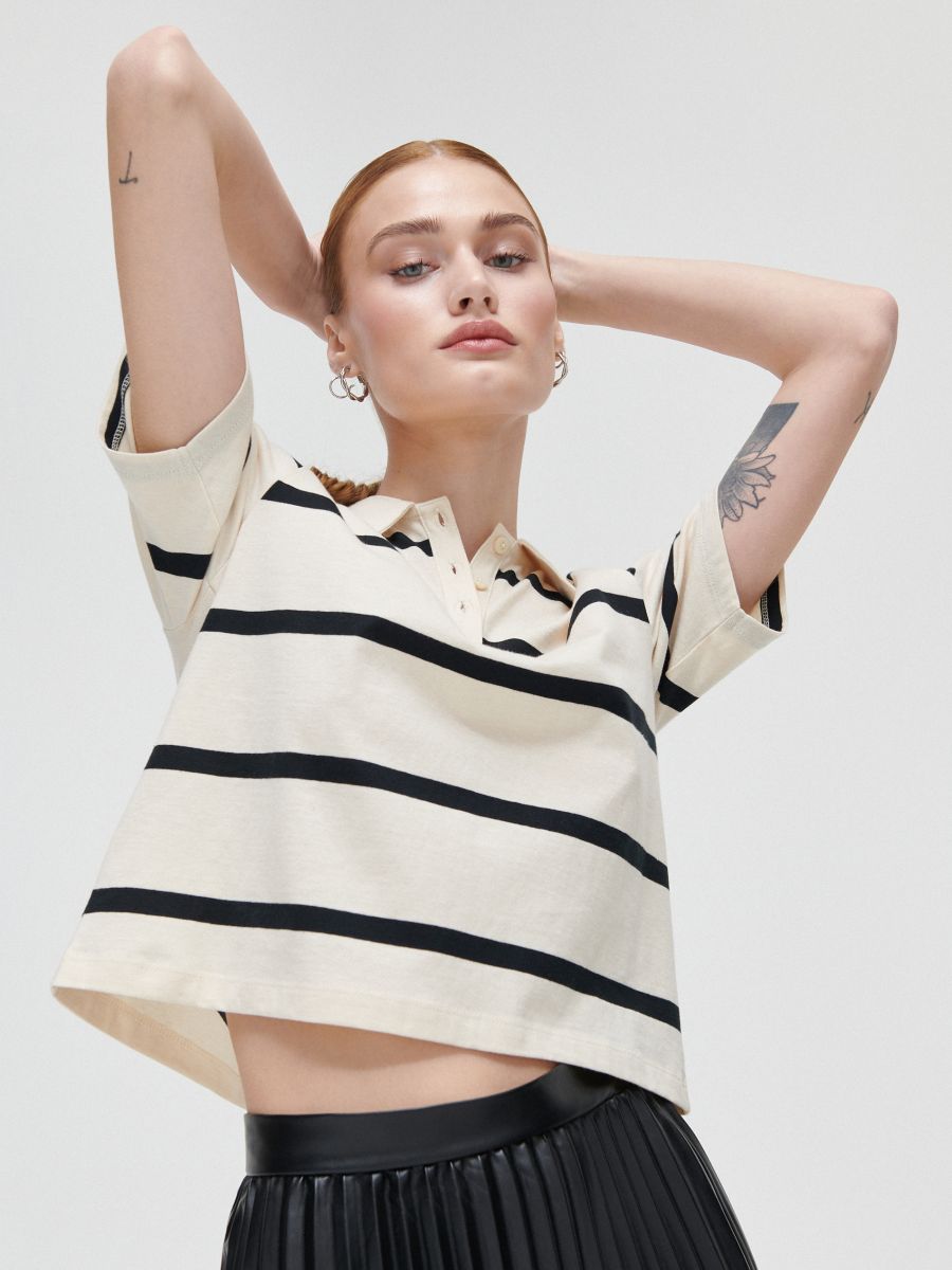 Ladies` t-shirt, CROPP, 9786G-01M
