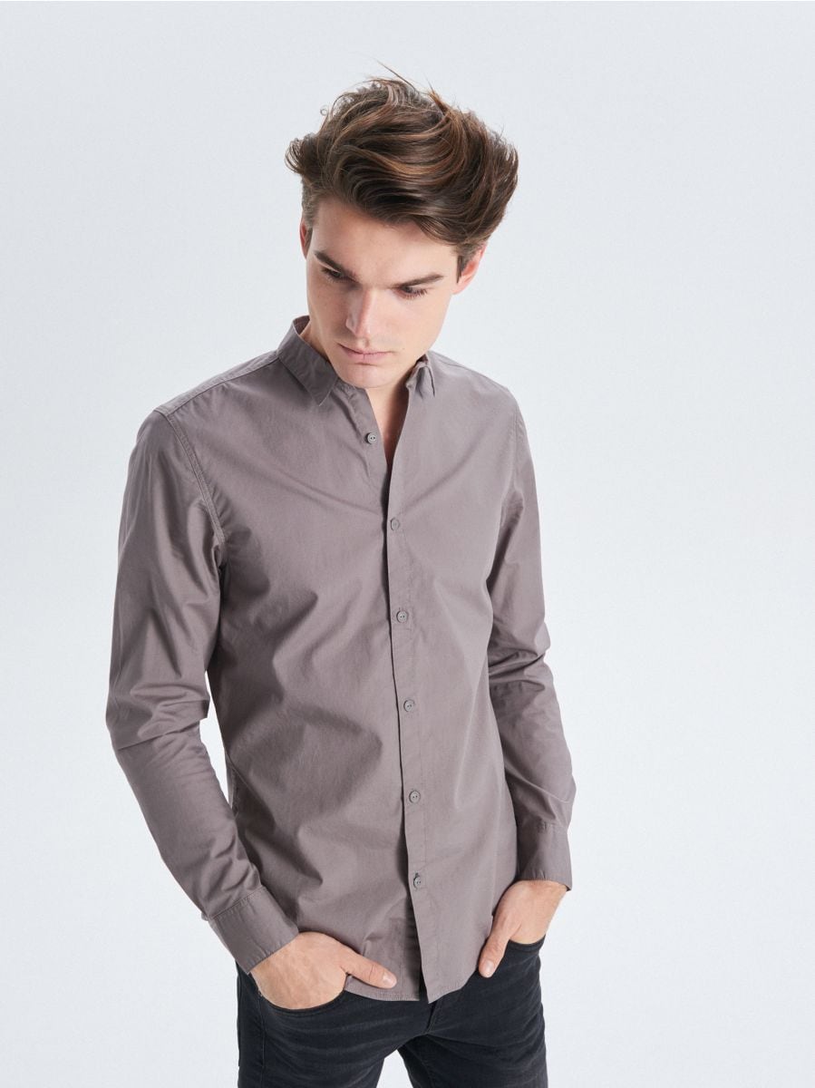 plain shirt light colour