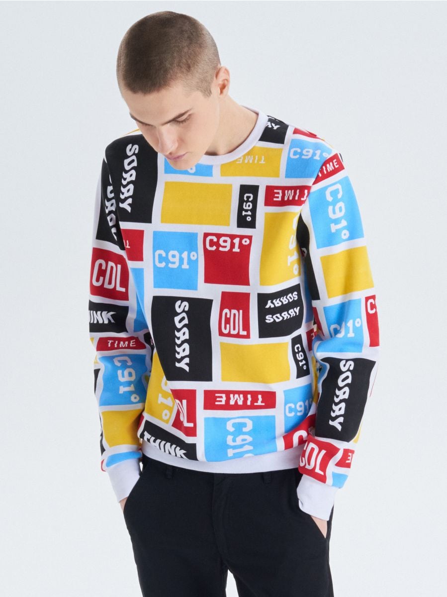 multi coloured sweatshirt