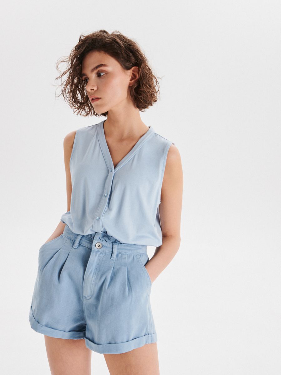 paperbag jeans shorts