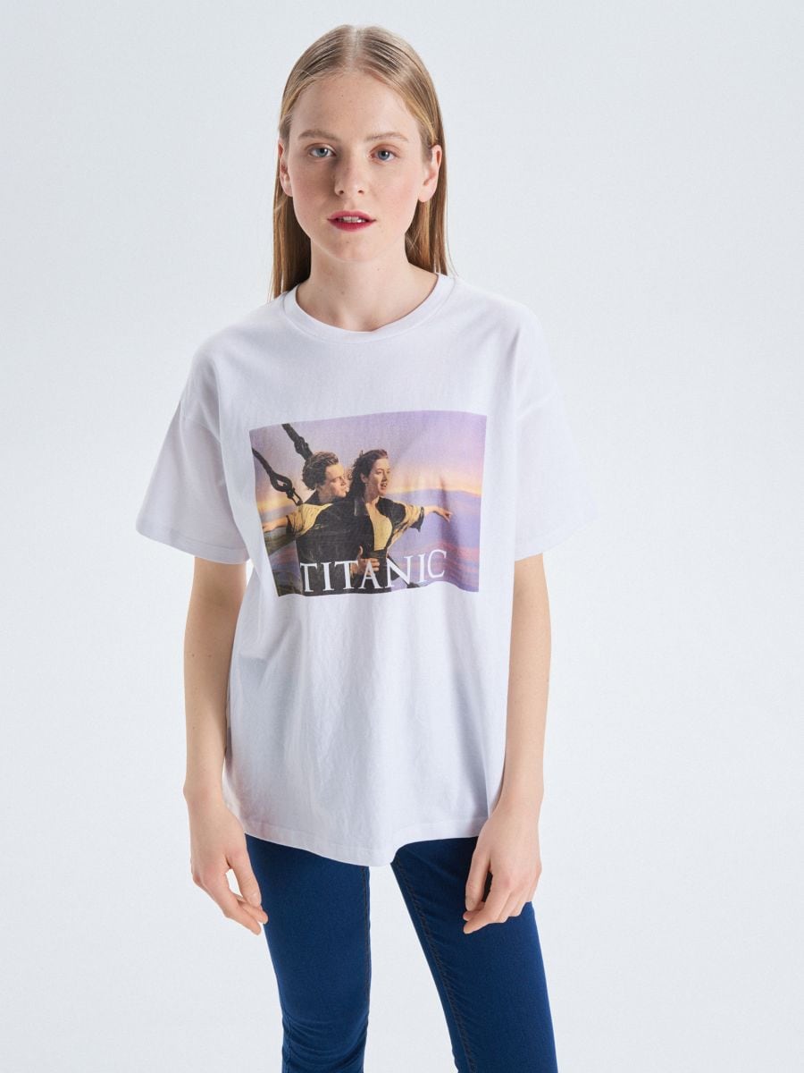 T-shirt with Titanic print, CROPP 