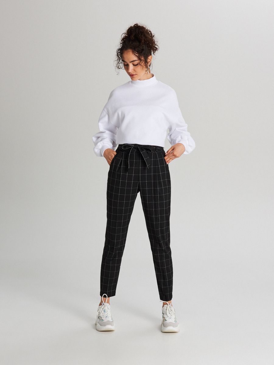 high waist trousers