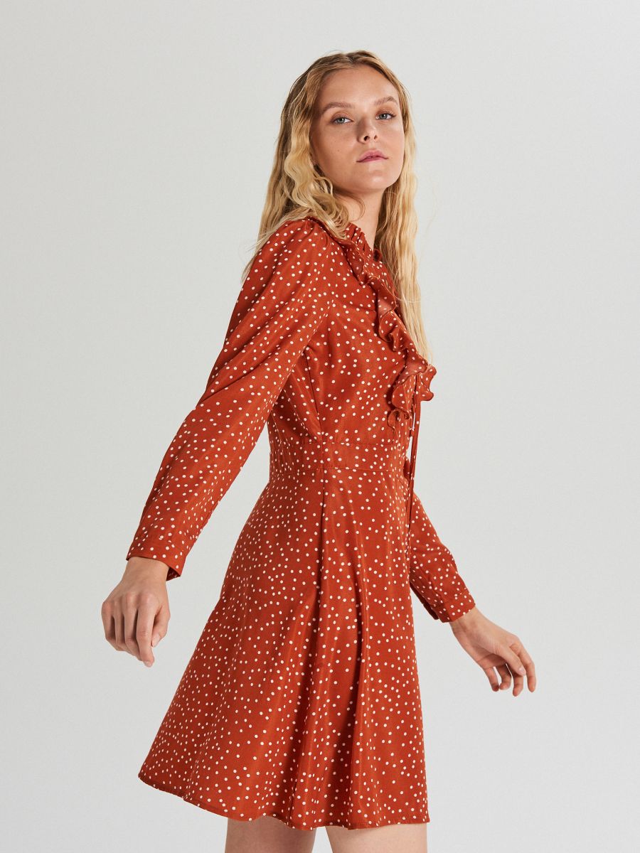 Patterned mini dress, CROPP, WF682-92X