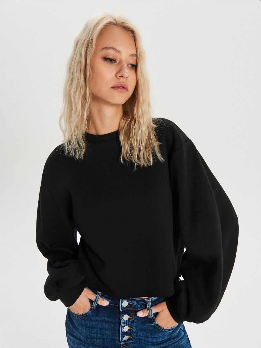 balloon sleeve sweatshirt