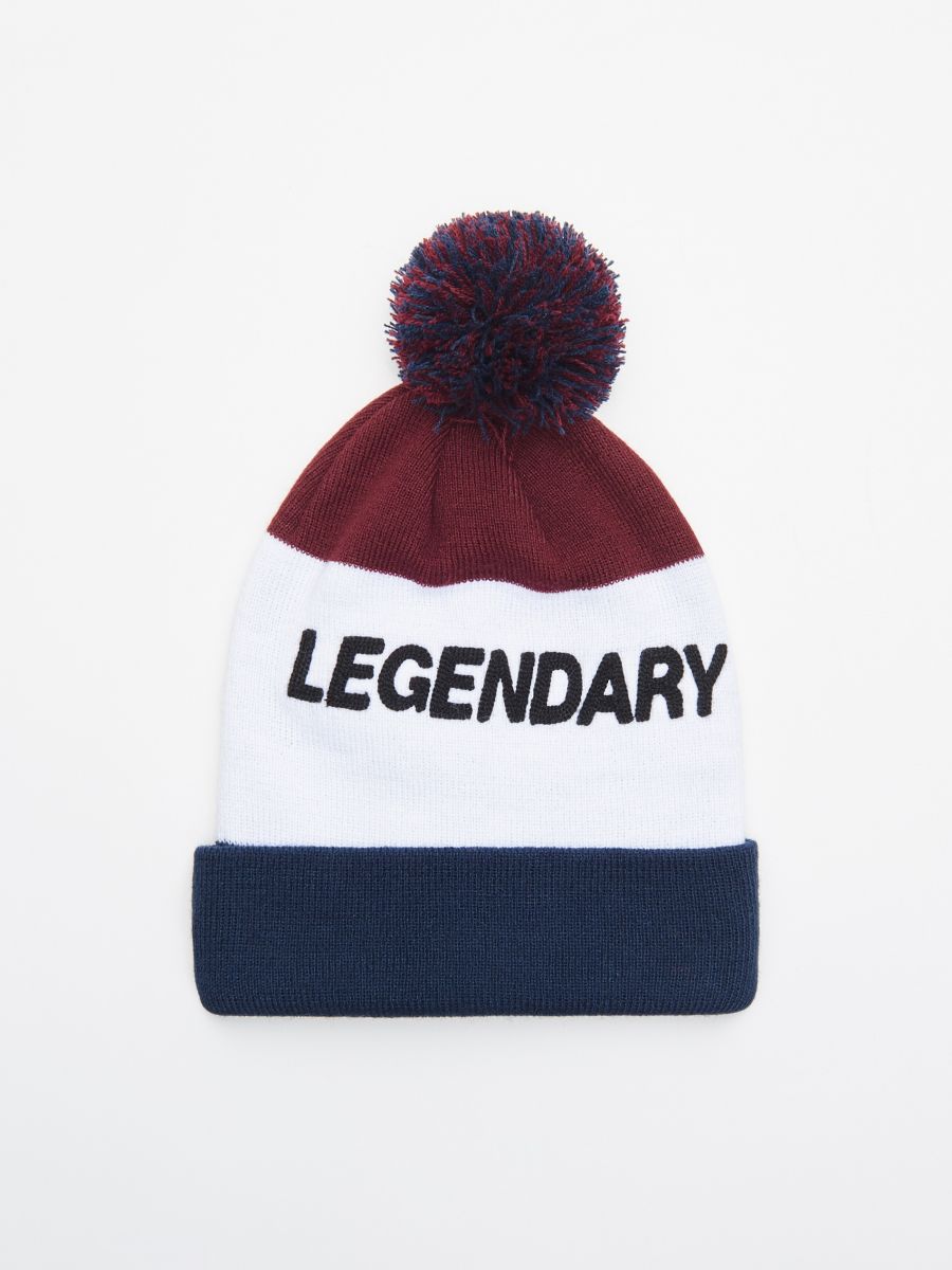 Beanie with pom pom, CROPP, WU927-83X