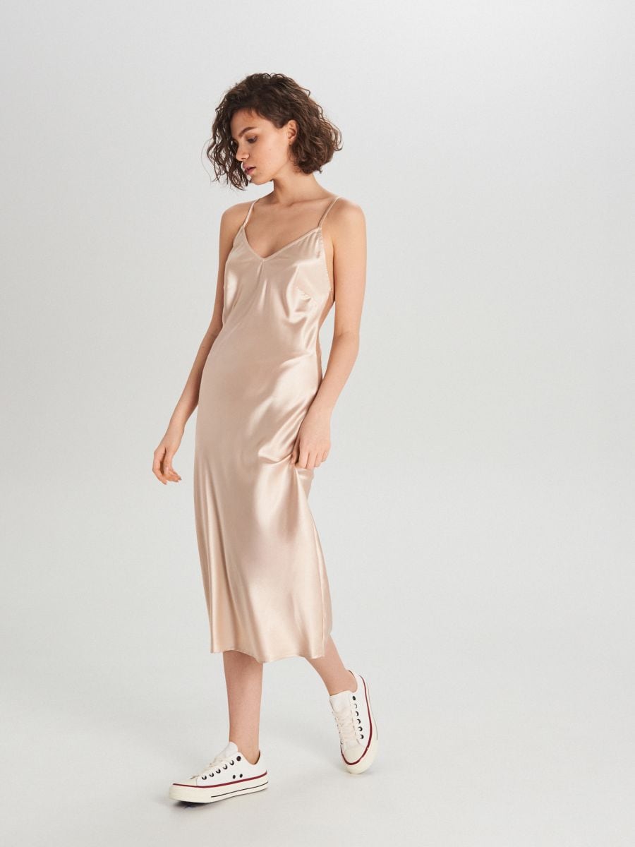majorelle rina dress in plated