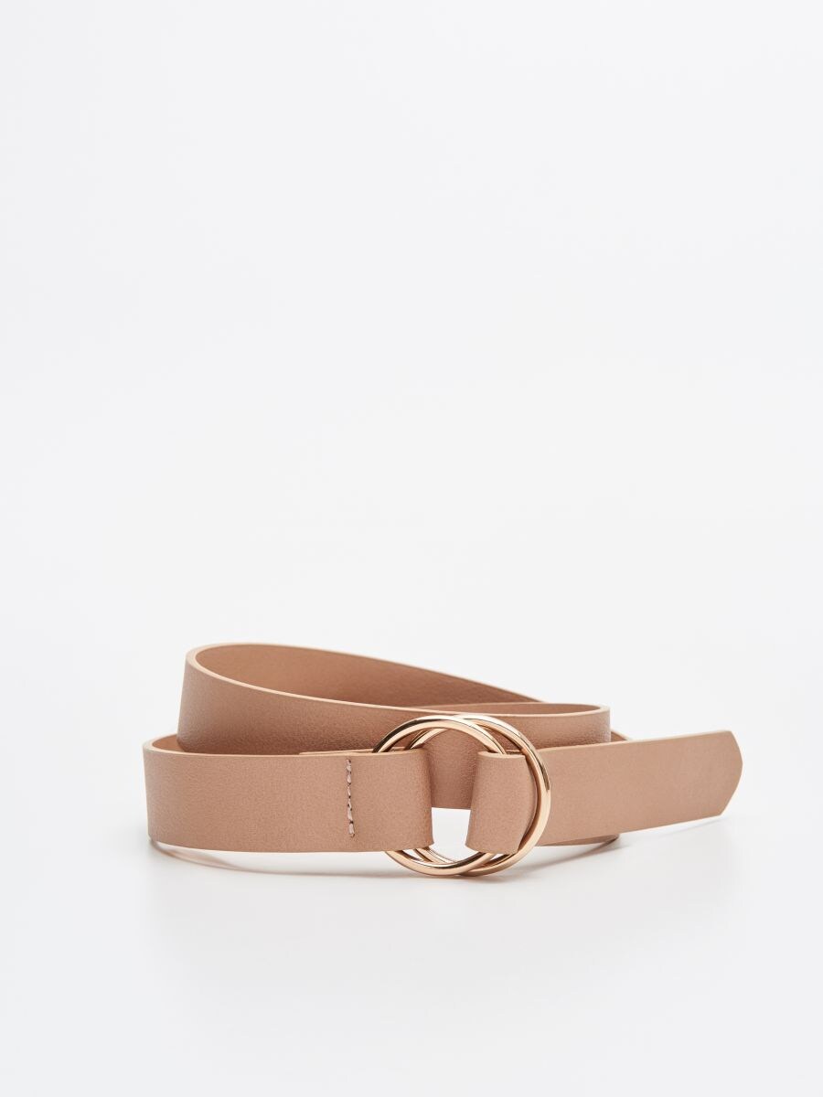Belt with round buckle, CROPP, WX906-08X