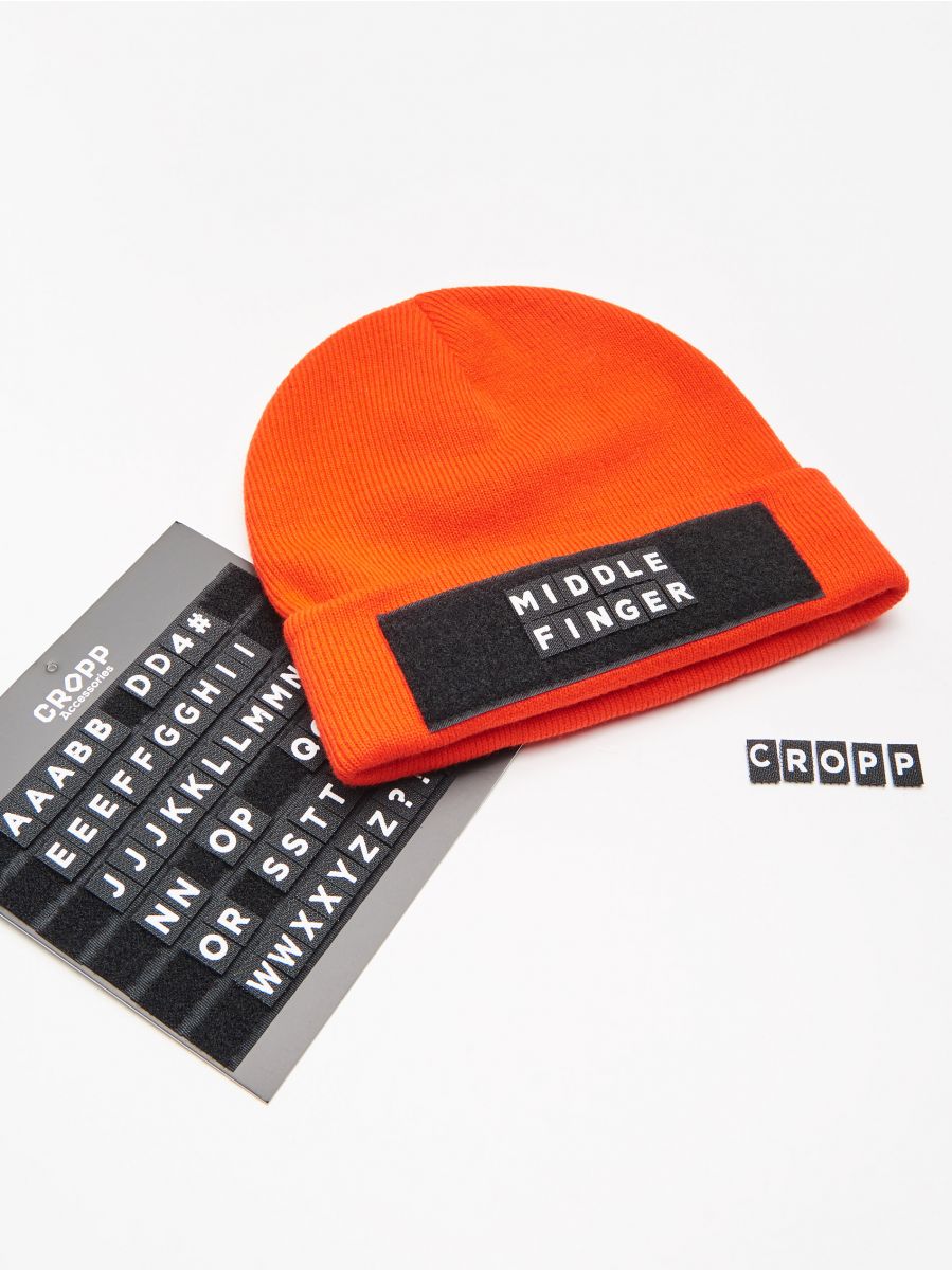 Beanie with DIY slogan, CROPP, WY798-29X