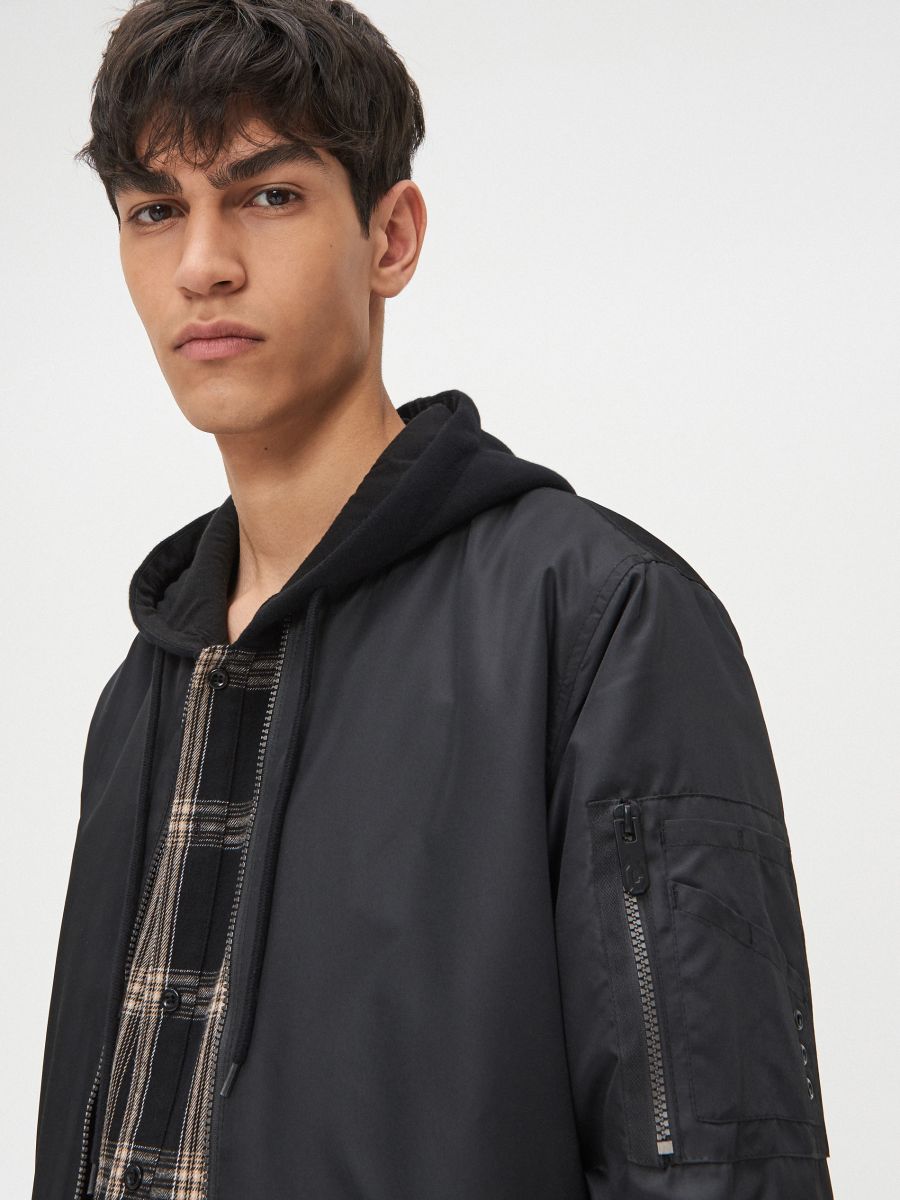 black light bomber jacket