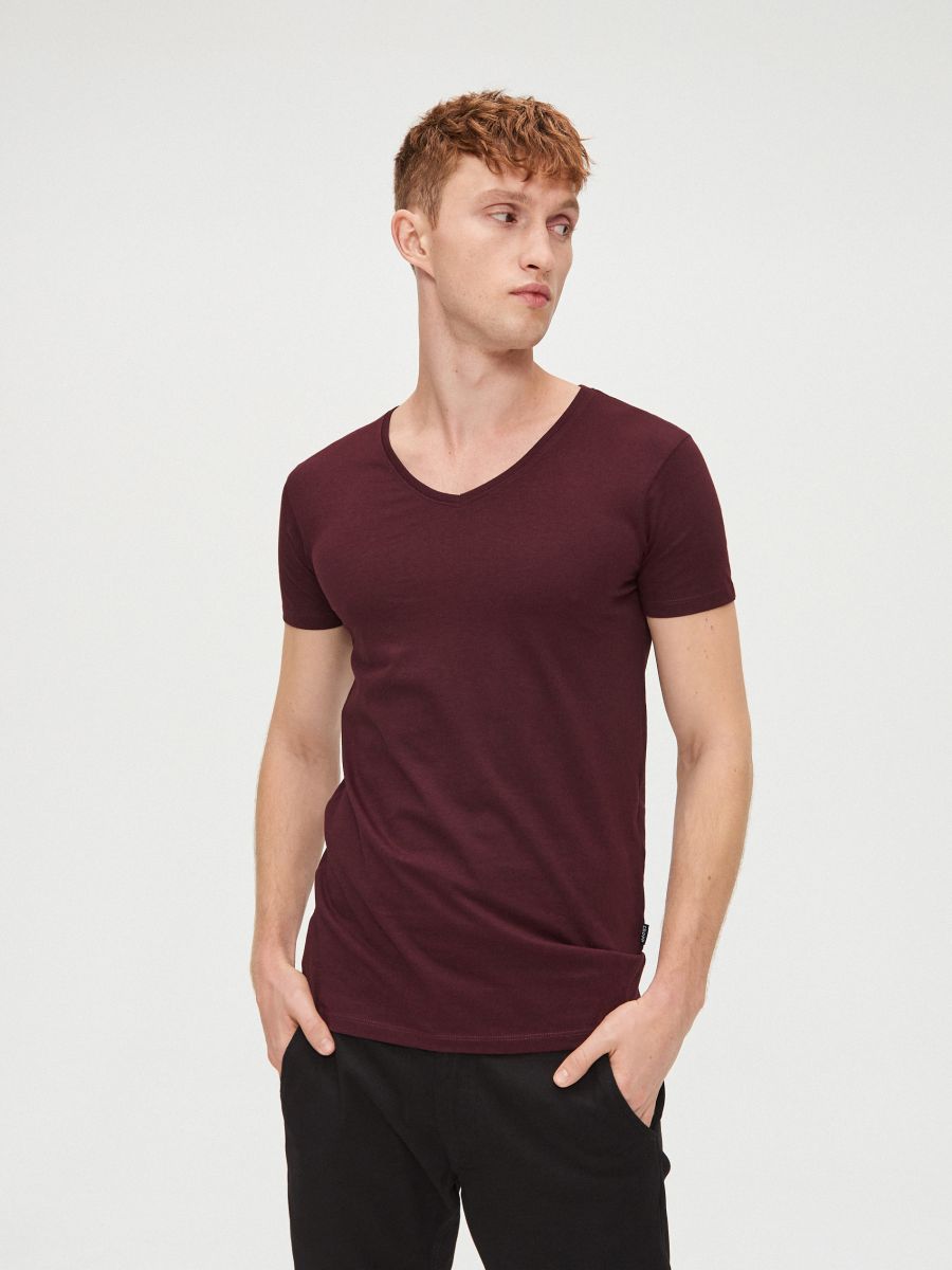 Basic plain T-shirt, CROPP, XP575-83M