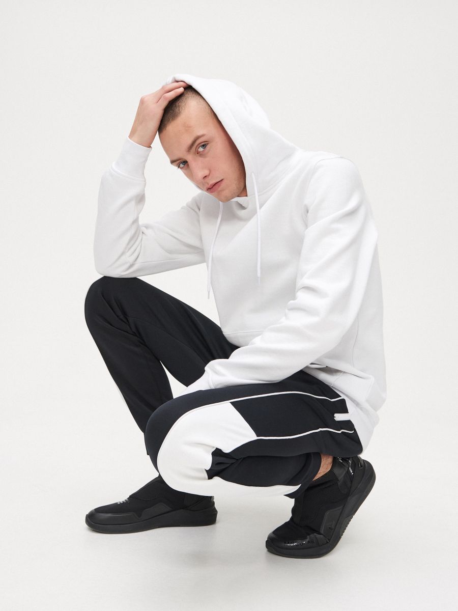 basic hoodie white