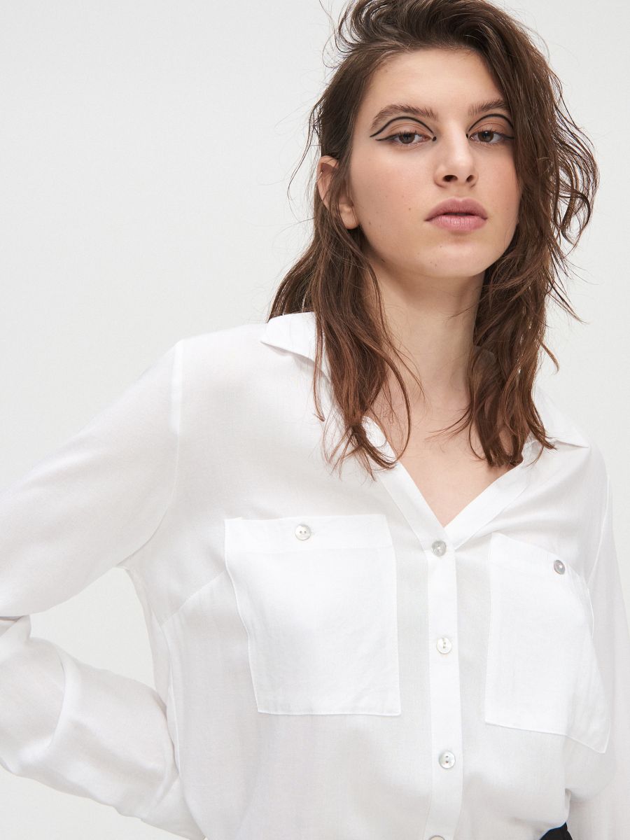 Viscose shirt, CROPP, XV922-00M