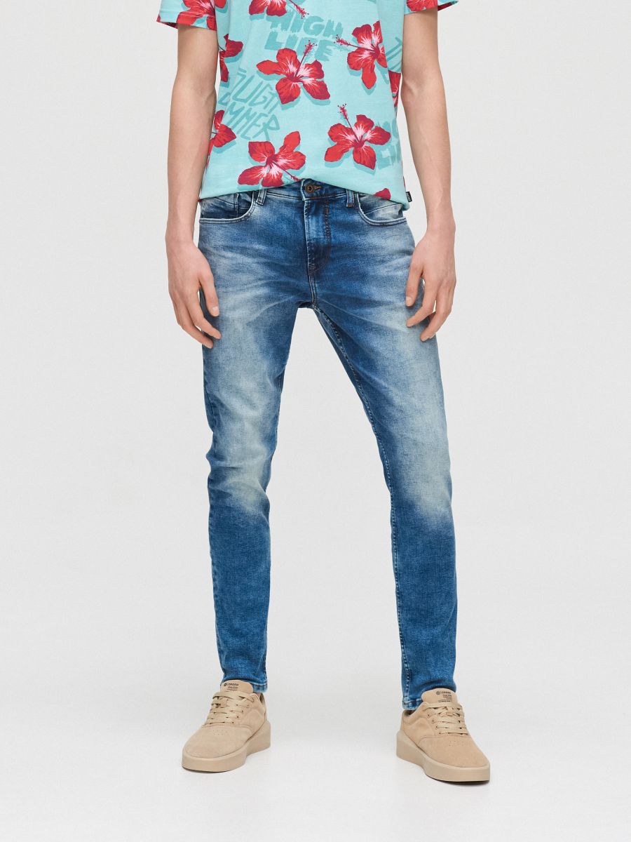 Stonewash skinny jeans