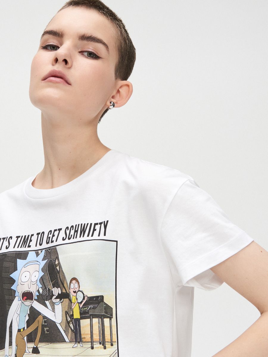 rick and morty t shirt cropp