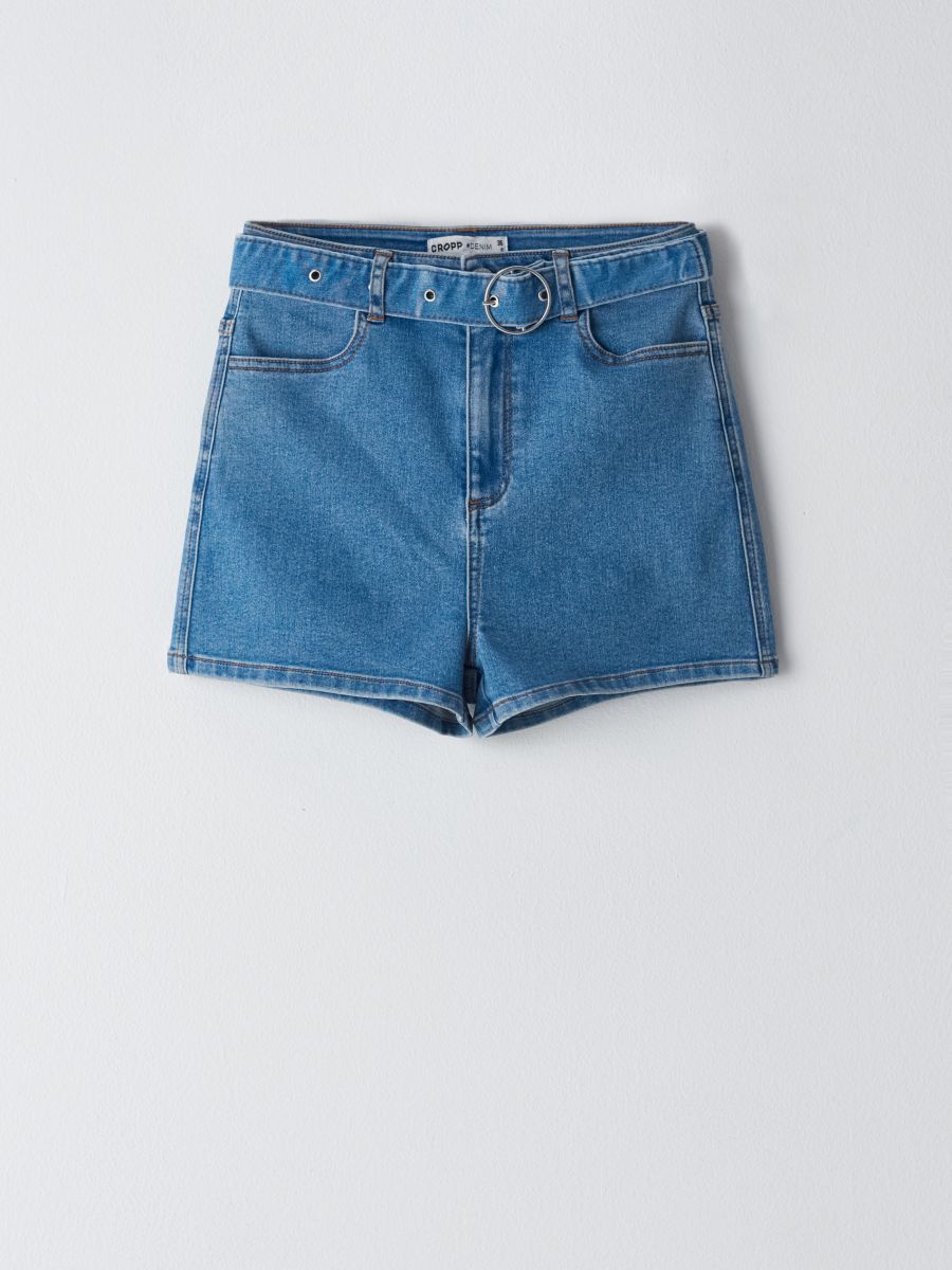 high waisted shorts with tie