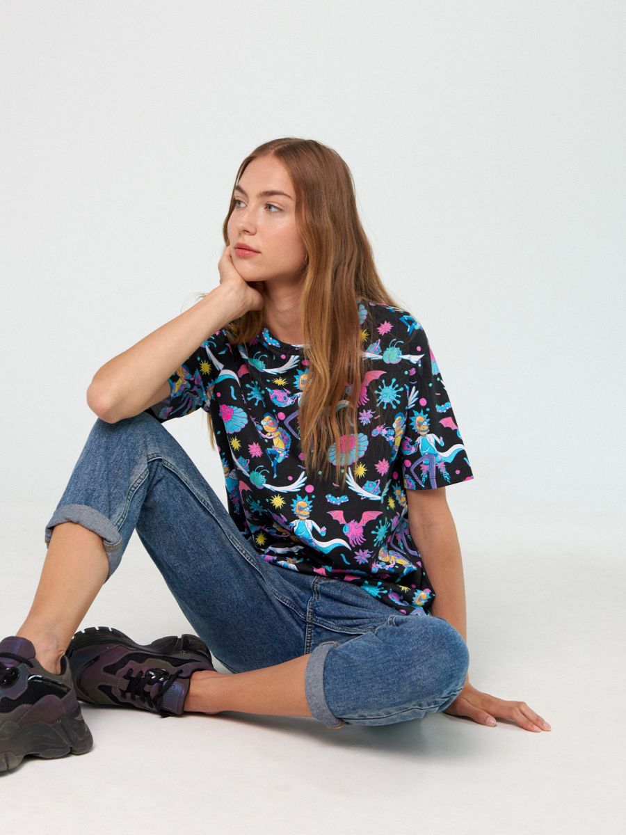 rick and morty t shirt cropp