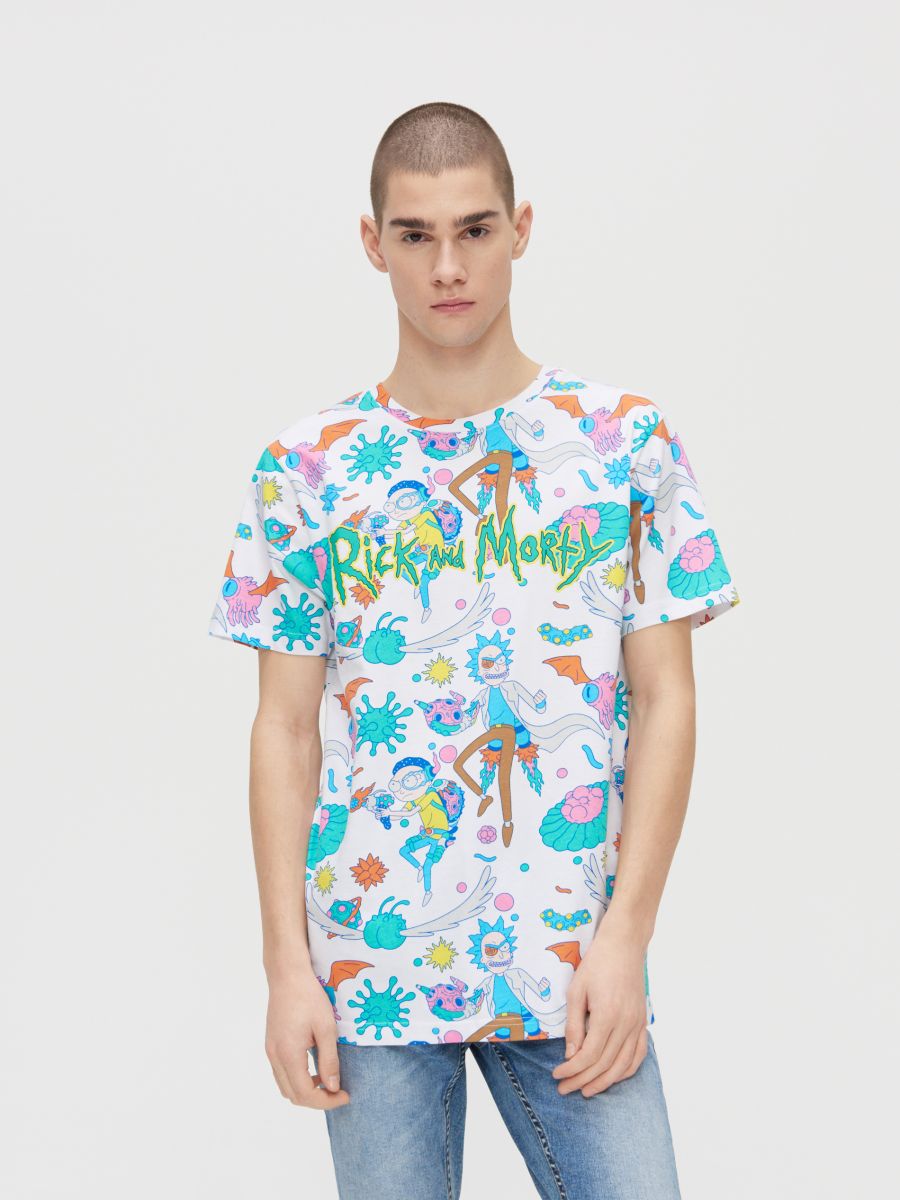 rick and morty t shirt cropp