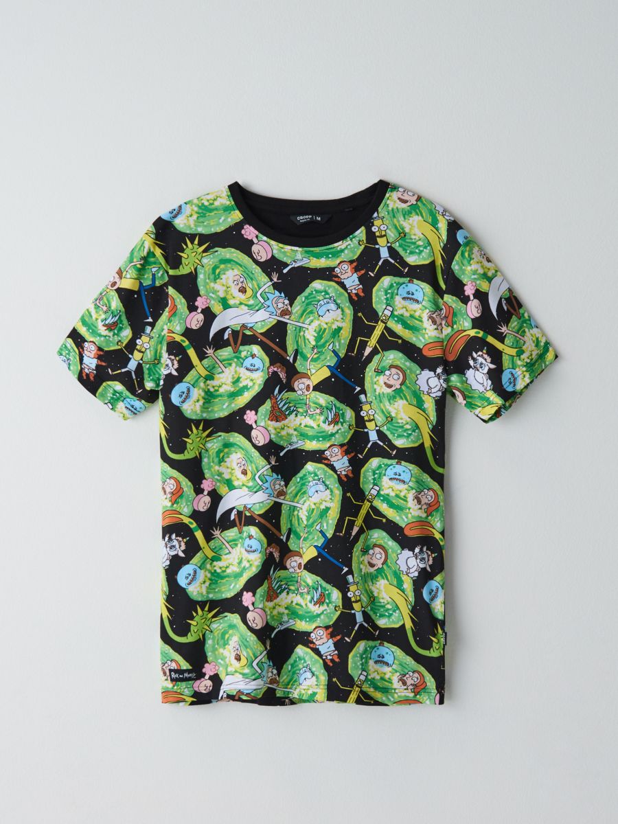 rick and morty t shirt cropp