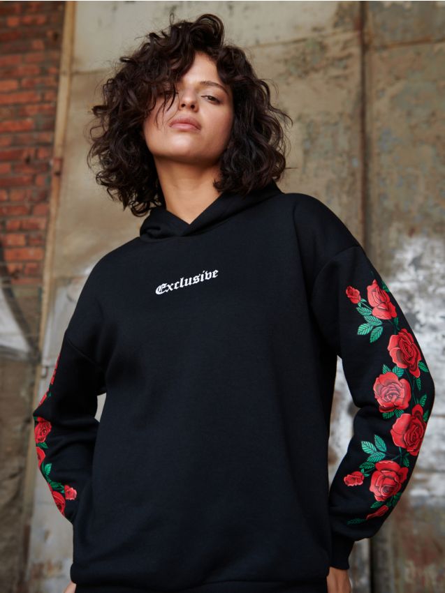 Bluza z kwiatowym motywem - beżowy - 9EBC1-BBB - CROPP