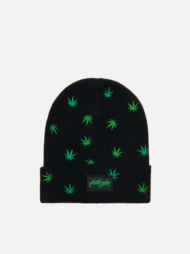 Czapka z nadrukiem all over - czarny - 5891A-99X - CROPP