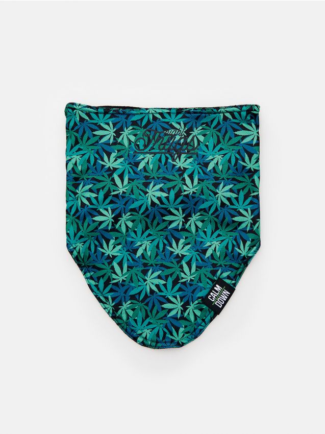 Wzorzysty komin - zielony - 6515A-77X - CROPP