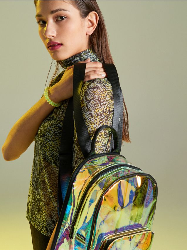Transparent holo backpack  - multicolor - UT291-MLC - CROPP
