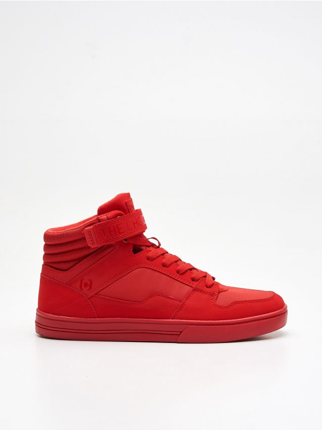High-top sneakers - red - UT489-33X - CROPP