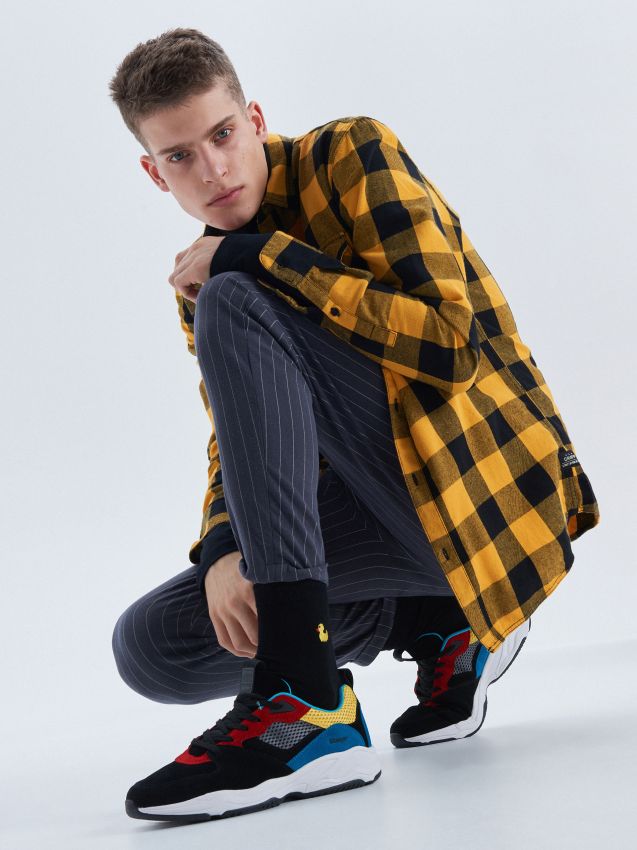 Check shirt - yellow - UW628-11X - CROPP