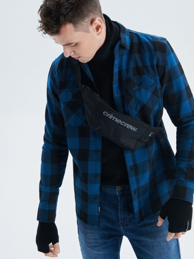 Check shirt - navy - UW628-59X - CROPP