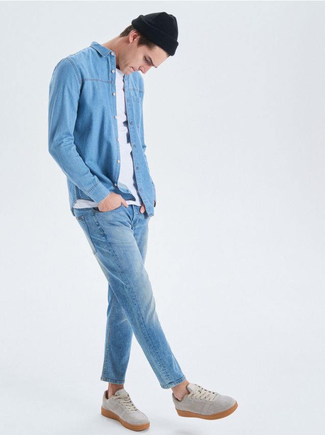 Denim shirt - blue - UW636-50X - CROPP