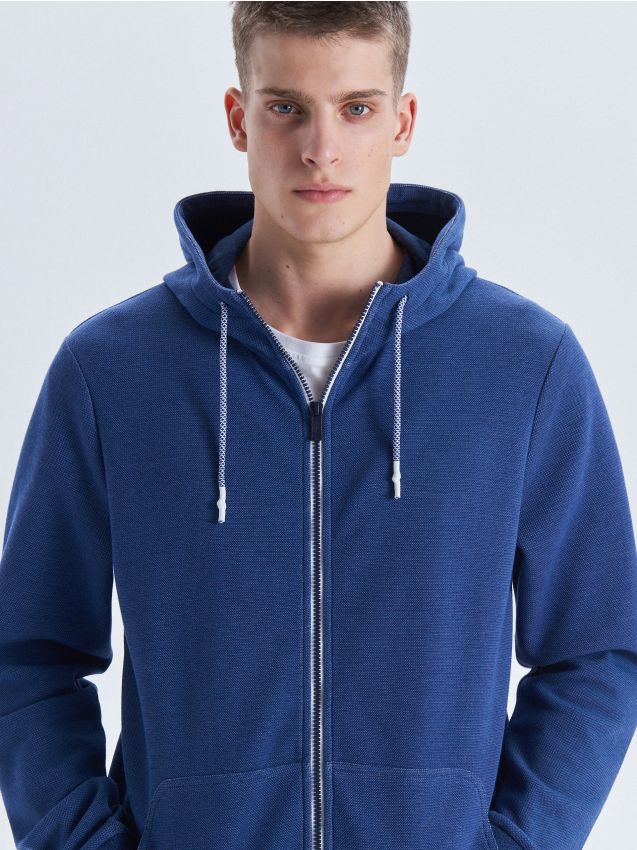 Basic hoodie - navy - UW702-59M - CROPP