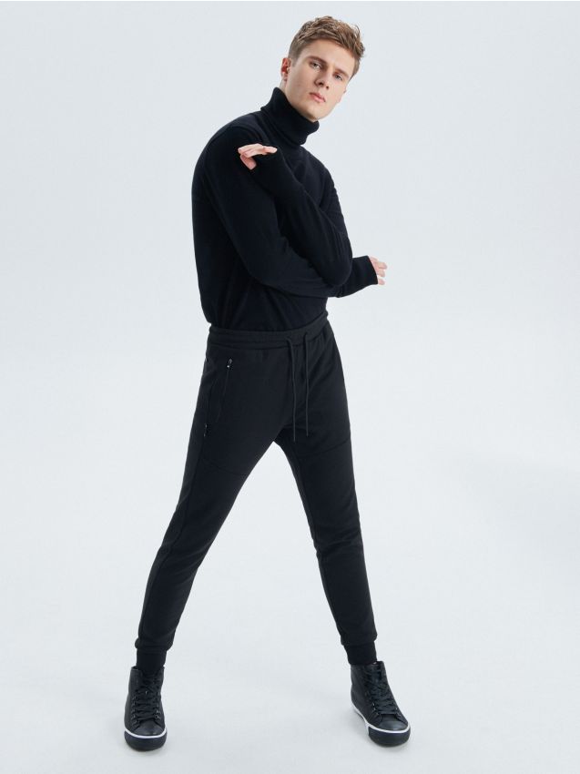 Sports joggers - black - UW706-99X - CROPP