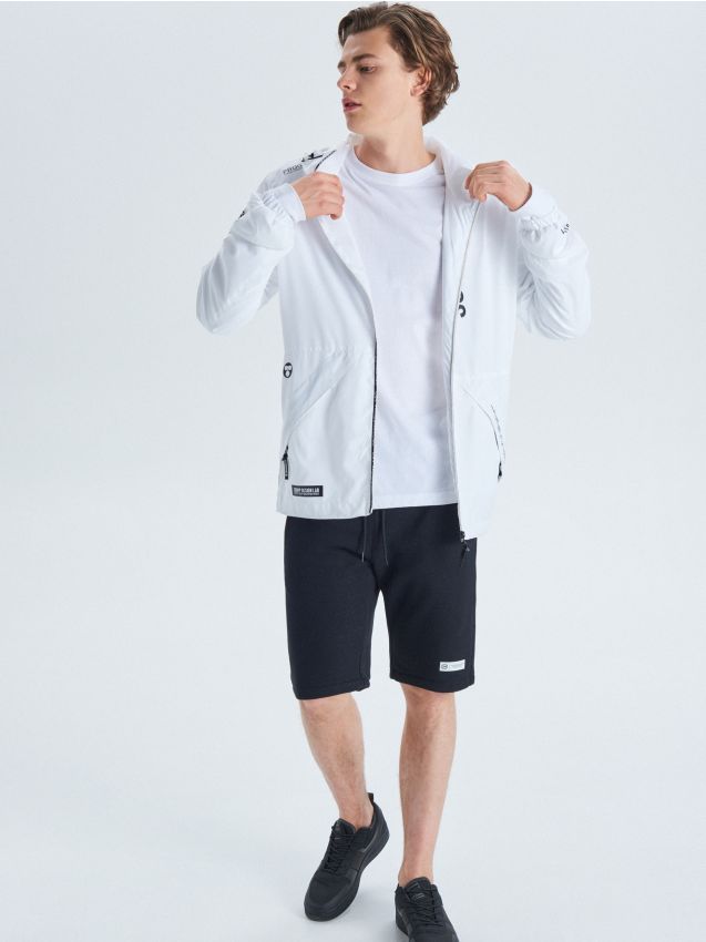 Short tracksuit bottoms - black - UW709-99M - CROPP