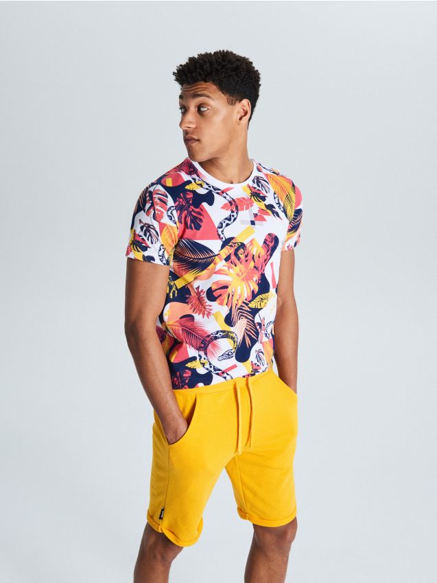 Basic sweat shorts - yellow - UW711-11X - CROPP