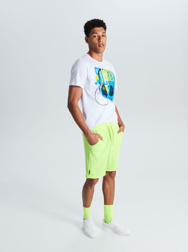 Basic sweat shorts - green - UW711-71X - CROPP