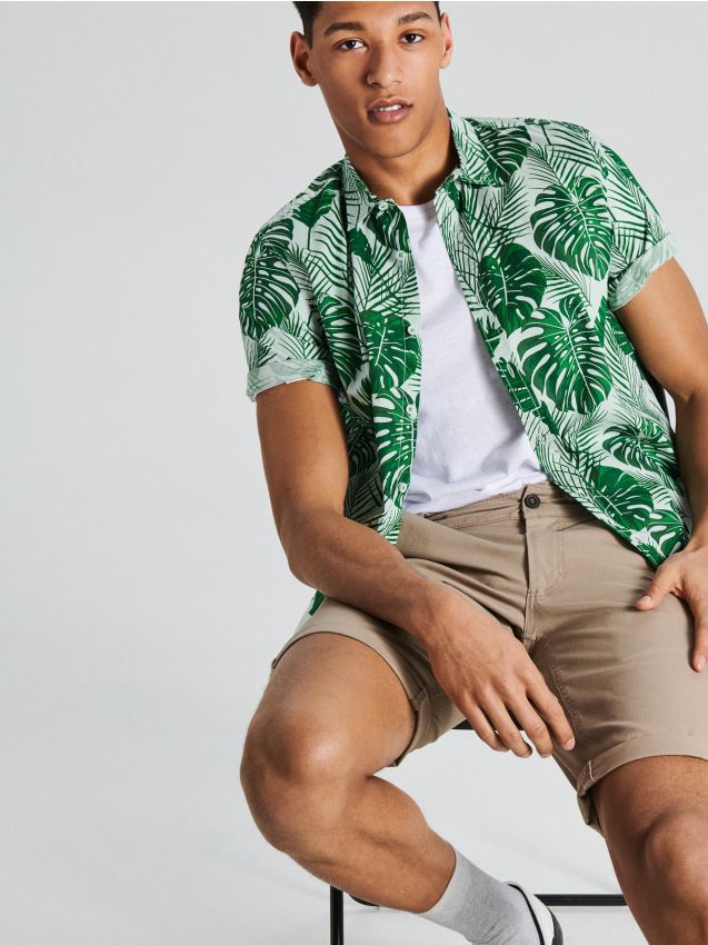 Chino shorts - yellow - UW713-18X - CROPP