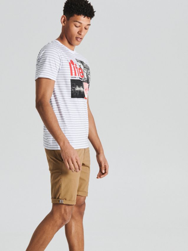 Chino shorts - beige - UW713-80X - CROPP