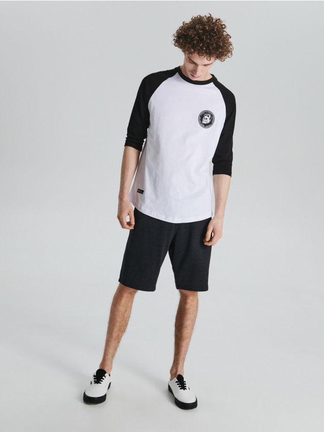 Basic sweat shorts - grey - UW719-90M - CROPP