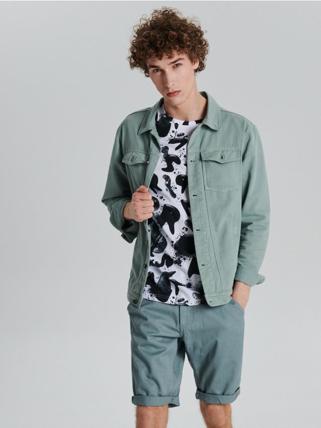 Plain shorts - blue - UW722-05X - CROPP