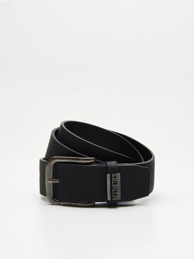 Ecological leather belt - black - UY651-99X - CROPP